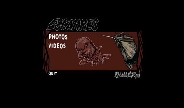 CD-ROM of an "Escarres" album CD-ROM of an "Escarres" album